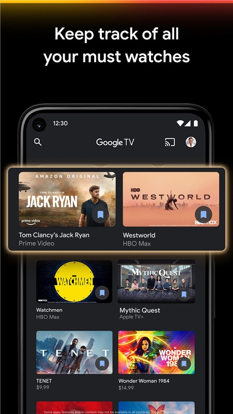 Google Play 电影 第1张截图